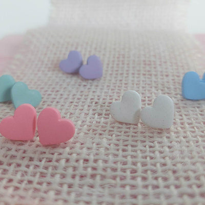 Candy Heart Stud Earrings