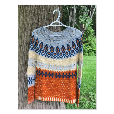 Colour Work Hand Knit Sweater