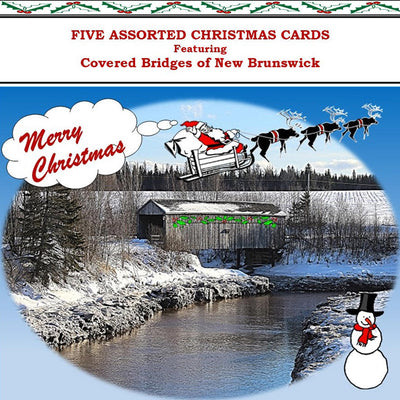 Cartes de Noël pont couvert