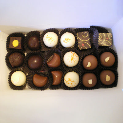 18 chocolats belges assortis