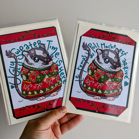 Ugly Sweater Time Card & Envelope