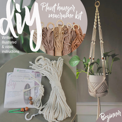 DIY Macrame Kits for 30’’ Hanging planter